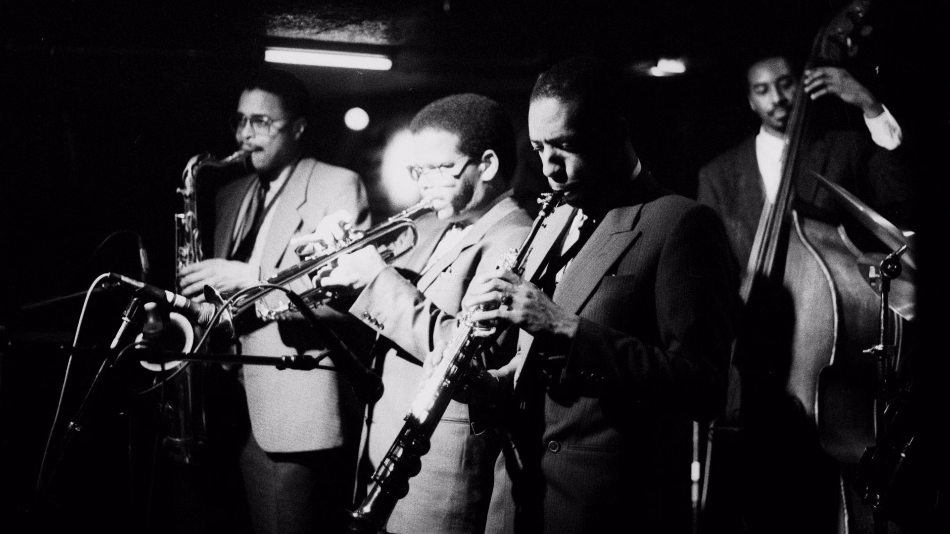 A collage of jazz album covers